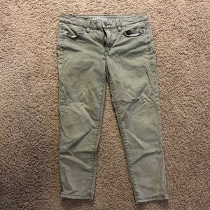 AEO Olive Cropped Jegging